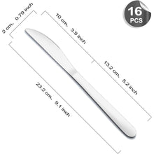 Tafelmesser Set 16 Stück Messer Set Buttermesser Edelstahl