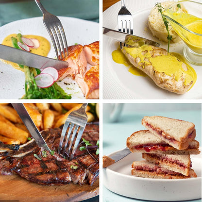 Tafelmesser Set 16 Stück Messer Set Buttermesser Edelstahl