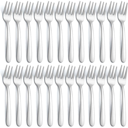 Kuchengabel Set Dessertgabel Set 24 Stück Spülmaschinenfest