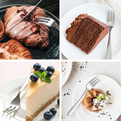 Kuchengabel Set Dessertgabel Set 24 Stück Spülmaschinenfest