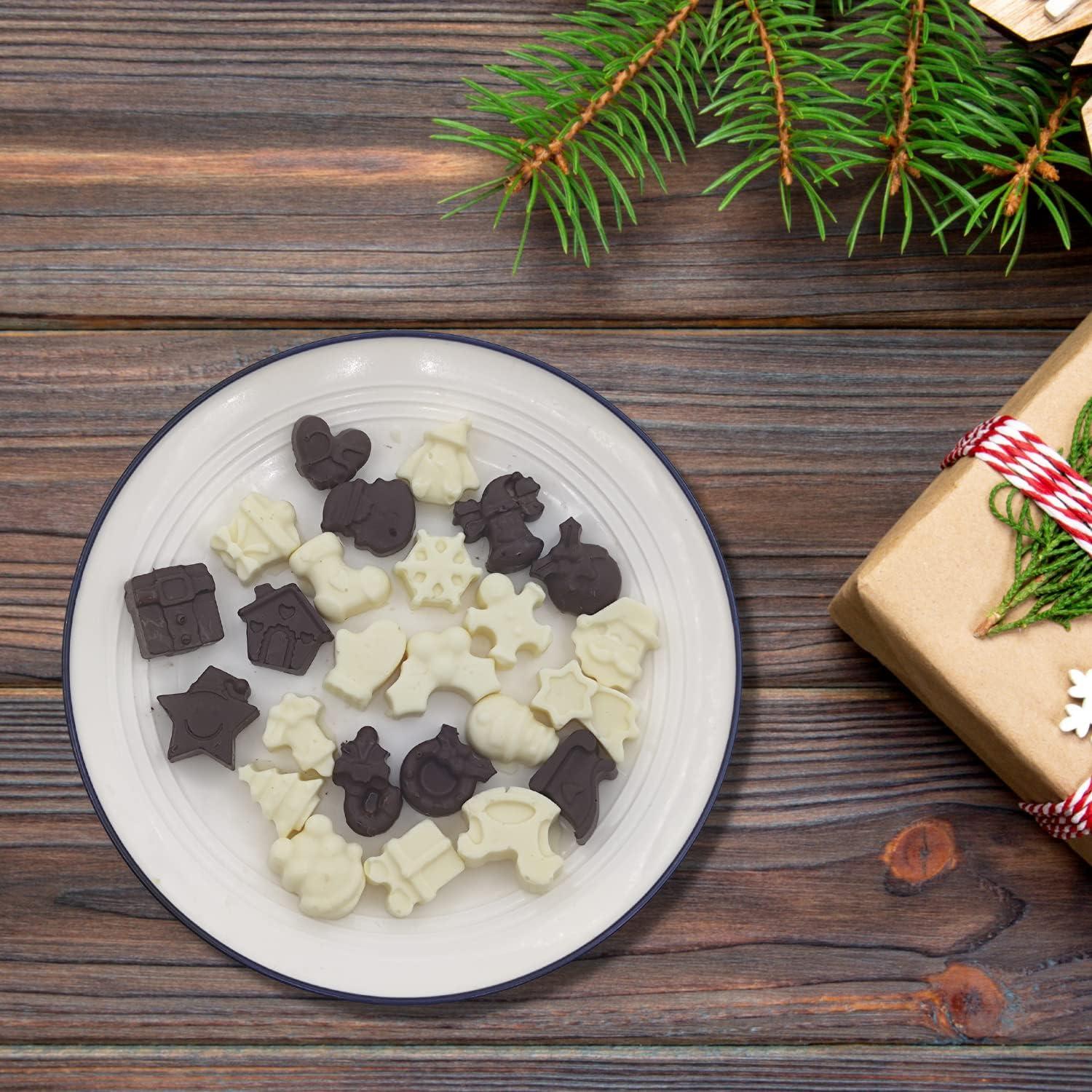 Weihnachts-Schokoladenform 25 Mulden Silikon Antihaft Backutensil Weihnachten