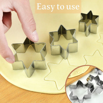 Stern-Ausstecher Set 5-teilig Edelstahl