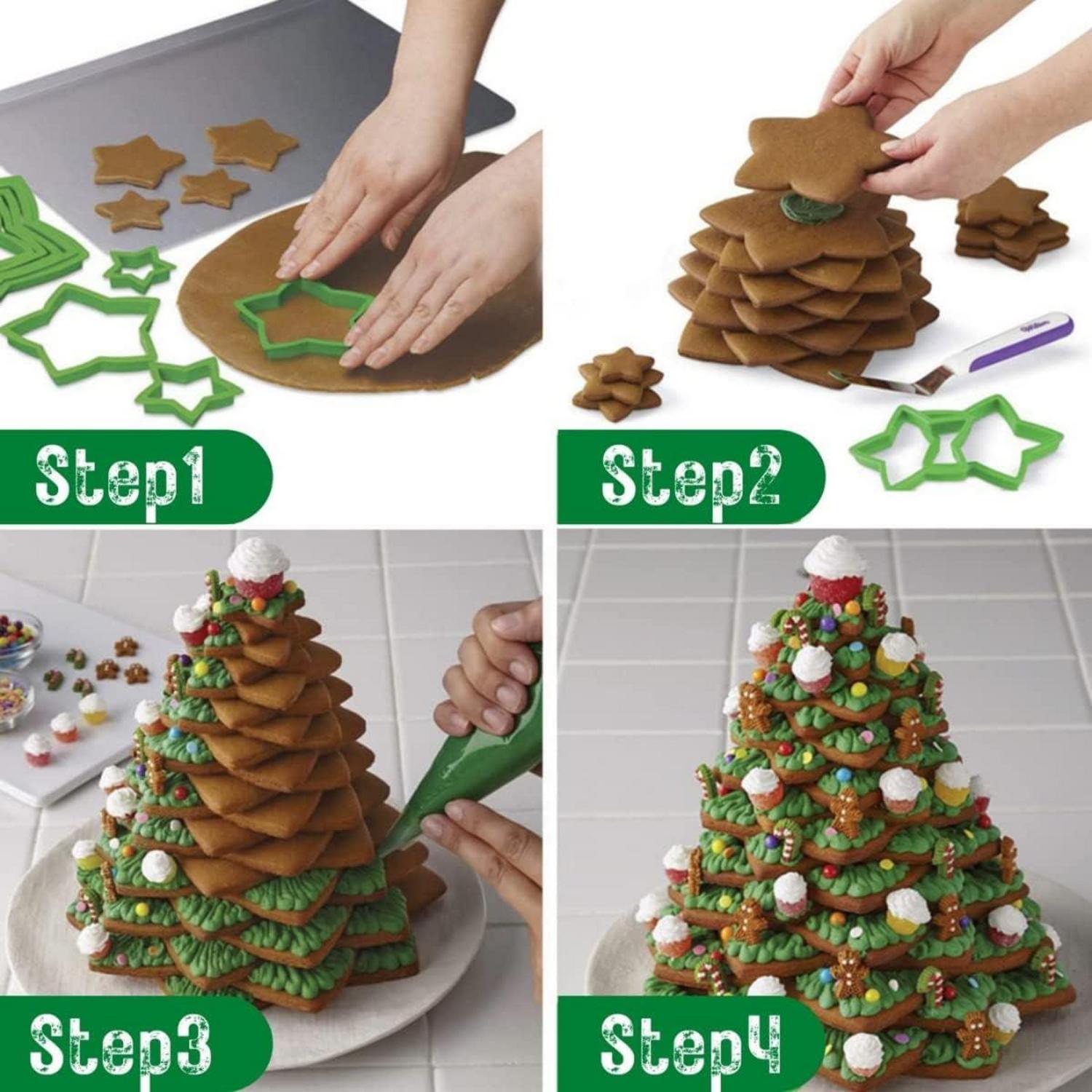 Ausstechformen-Set Weihnachtssterne 10 Stück