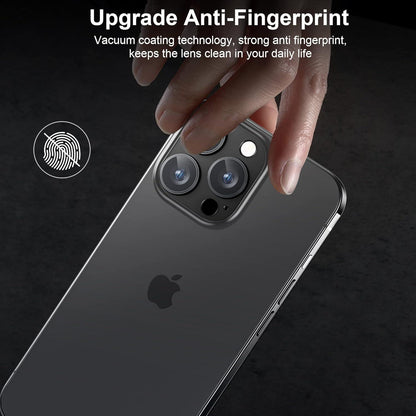 WSKEN Kamera Schutz für iPhone 14 Pro/Max 9H Glas Schwarz
