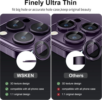 Kameraschutz für iPhone 14 Pro Max - Ultra-Klar 9H gehärtetes Glas