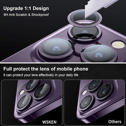 Kameraschutz iPhone 14 Pro/ iPhone 14 Pro Max - Ultra-Klar 9H gehärtetes Glas - Lila
