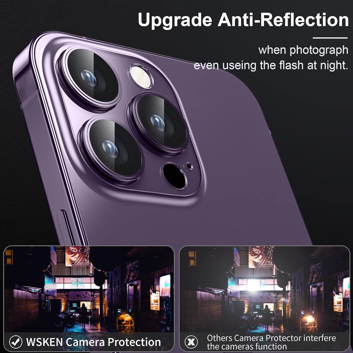 Kameraschutz iPhone 14 Pro Max 9H Glas Purple Schutz