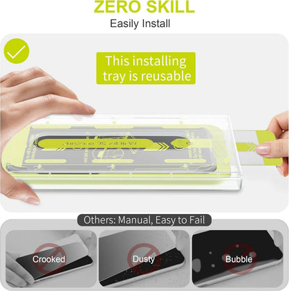 WSKEN iPhone 14 Pro Sichtschutz Panzerfolie 2.5D Edge 10s HD-Klar Displayschutz 2 Stück