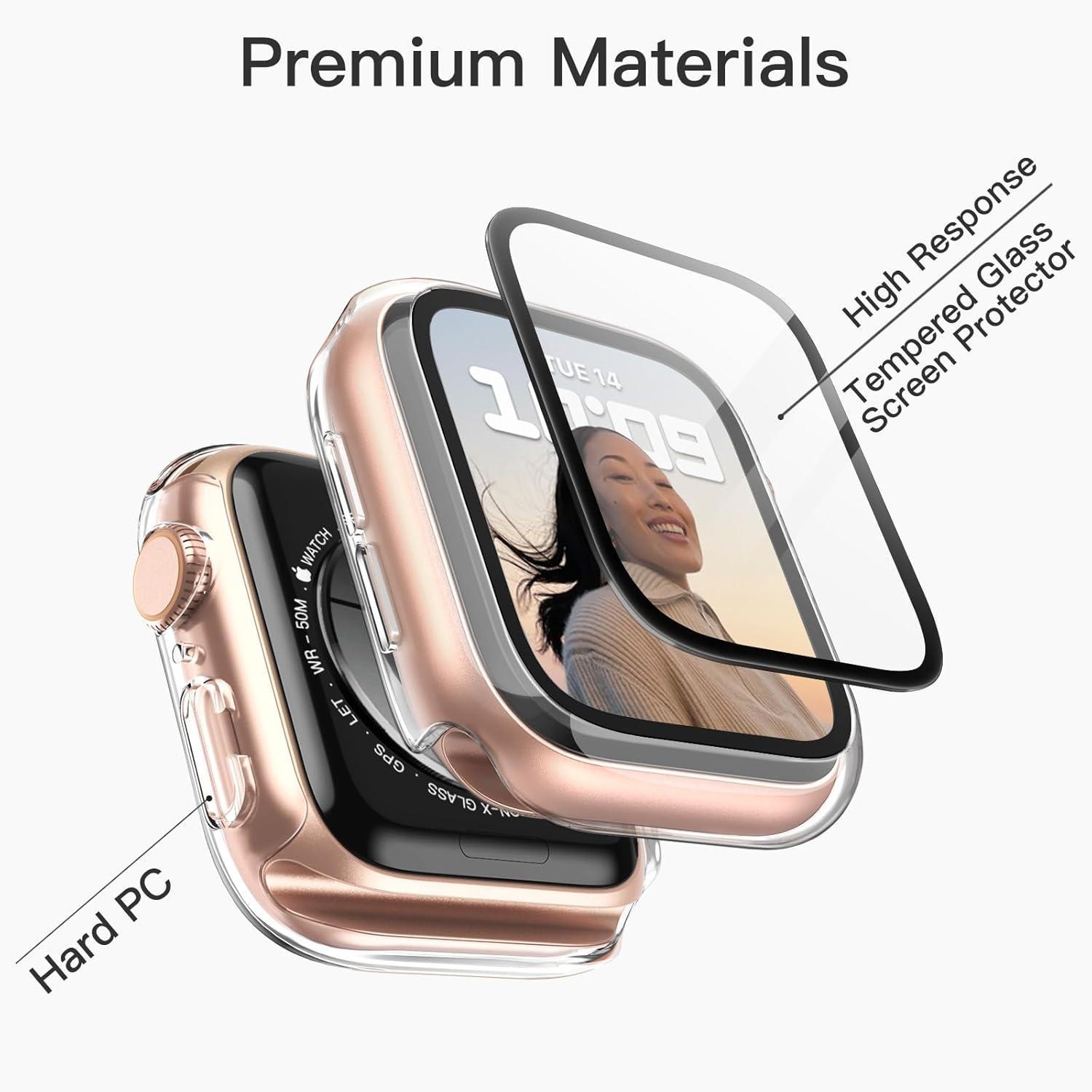 Schutzhülle mit Displayschutz für Apple Watch SE Series 6 5