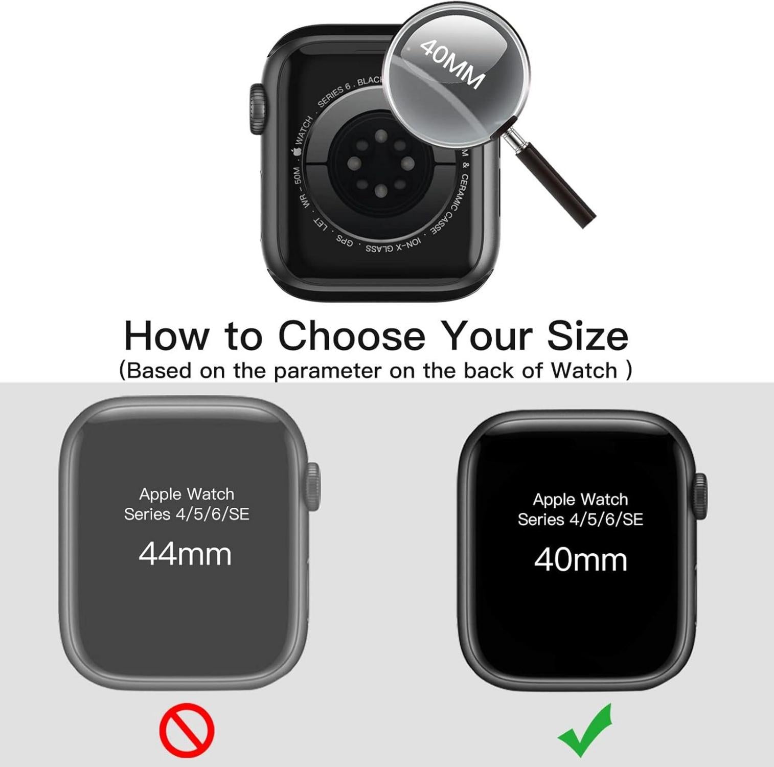 Schutzhülle mit Displayschutz für Apple Watch SE 40mm 2 Stück