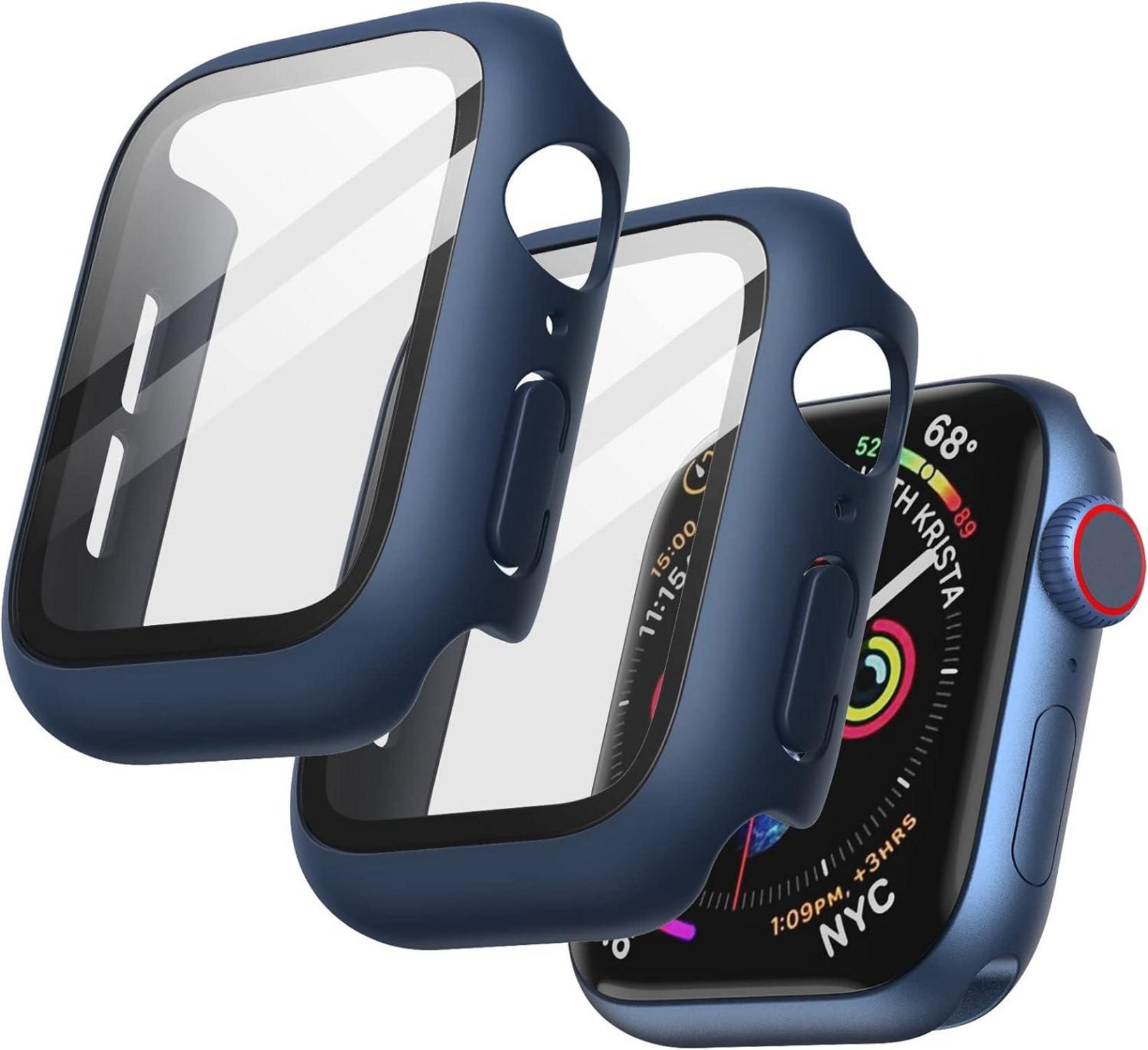 Displayschutz Hülle für Apple Watch SE Series 6 5 4 44mm Blau