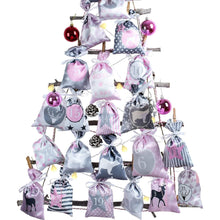 DIY Adventskalender Bastelset mit 24 Stoffsäckchen