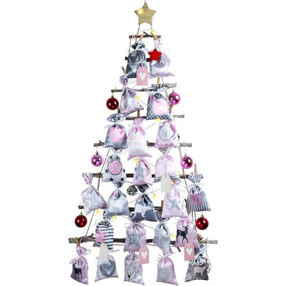 DIY Adventskalender Bastelset mit 24 Stoffsäckchen