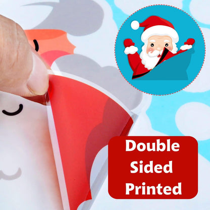 Weihnachten Fenstersticker 237 Stück Doppelseitige PVC Aufkleber