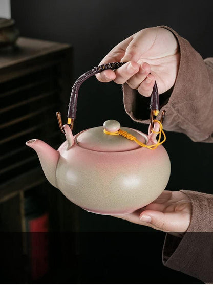 Chinesisches Teeservice Set Keramik 7tlg. 700ml Teekanne 6x 120ml