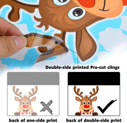 256 Weihnachten Fensteraufkleber Schneeflocken Christbaumschmuck