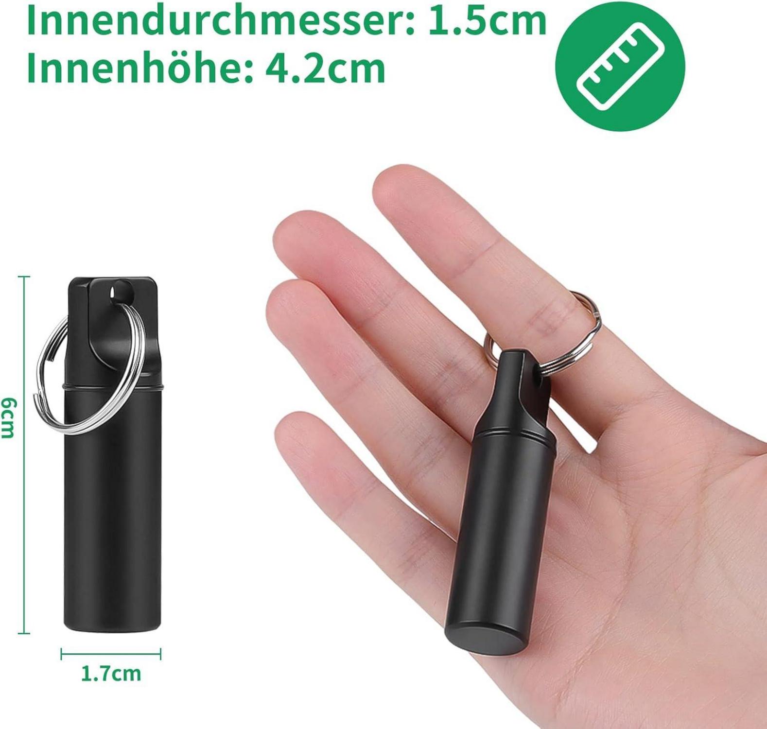 Opret Pillendose Schlüsselanhänger 4er Pack - Wasserdichtes