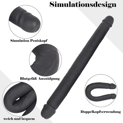 XXL Silikon Doppeldildo für Frauen - Realistischer Double