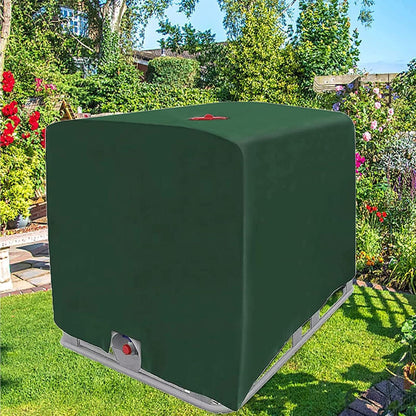 IBC Tank Abdeckung 120x100x116cm Grün UV Schutz Regenwasser Geeignet