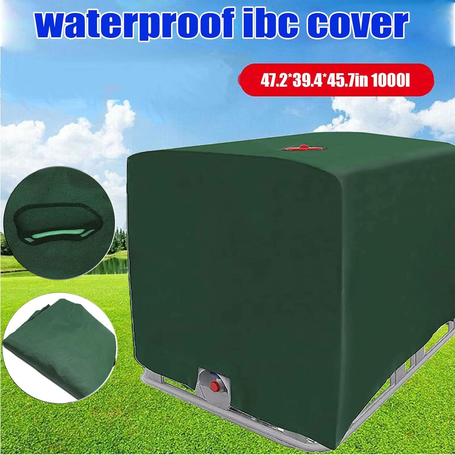 1000L IBC Tank Abdeckung Grün 120x100x116cm UV Wasser Tank Regenwasser