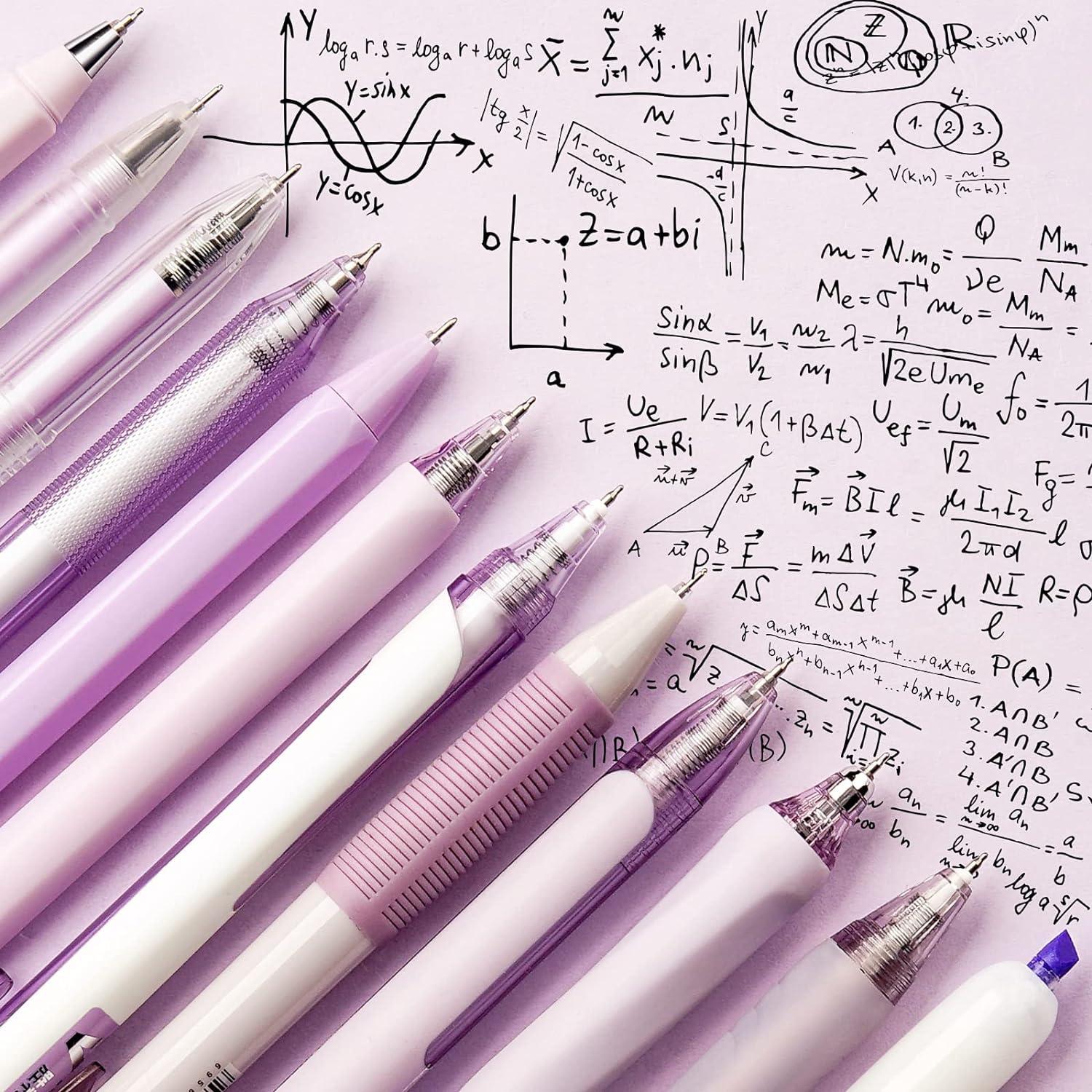 Gelstifte Set 12er Pack mit Textmarker - Aesthetic Pens