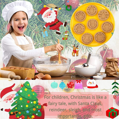 Weihnachts-Ausstecher Set 8 Stück Plastik Backformen Weihnachtsbackwerkzeug