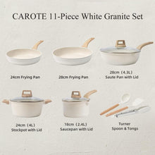 CAROTE Topfset 11-teilig, Antihaft-Beschichtung, Induktion