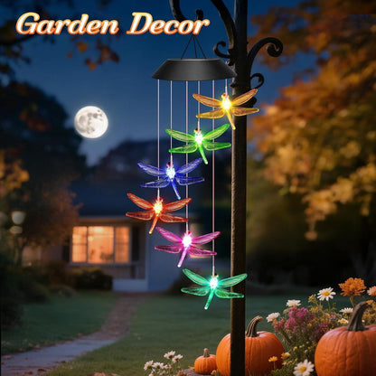 Leuchtende Libelle Windspiele Solar Geschenk Mama Oma