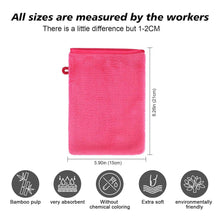 10 Stk Mikrofaser Waschhandschuhe Flanell weiches