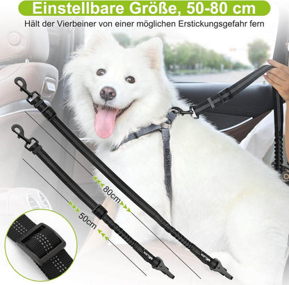 Hundegurt fürs Auto 2 Stück Tavaler Hund Sicherheitsgurt Einstellbar für Kleine Große Hunde AutogurtMarker: Hundegurt, Auto, 2