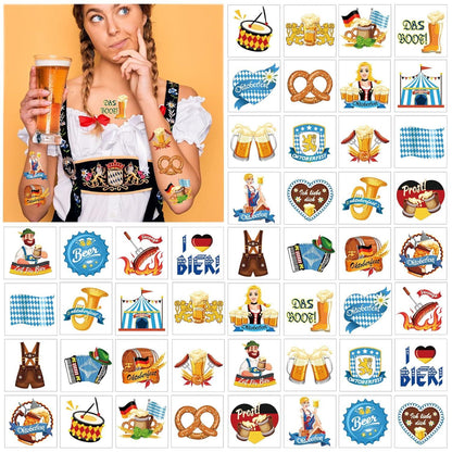 Oktoberfest Temporäre Tattoos 72 Tattoo Kinder Erwachsene Wasserdichte