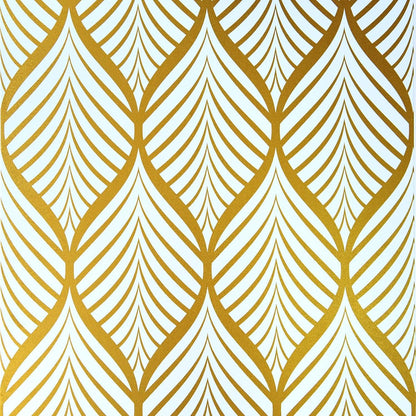 Geometrische Selbstklebende Tapete Gold Weiß Moderne Wasserdichte