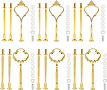 Etagere 6er Set Gold Metall Stangen Tortenständer Kit