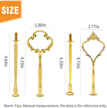 Hoypeyfiy Etagere Stangen Set Gold Metallstangen