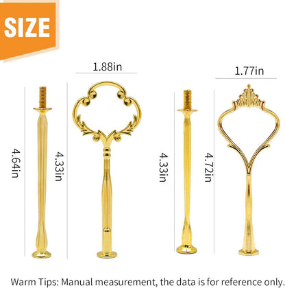 Hoypeyfiy Etagere Stangen Set Gold Metallstangen