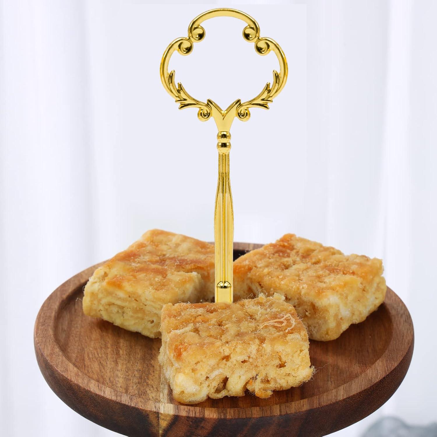 Goldene Etageren Stangen Set 6 Stück Etagere Bausatz Metallstangen