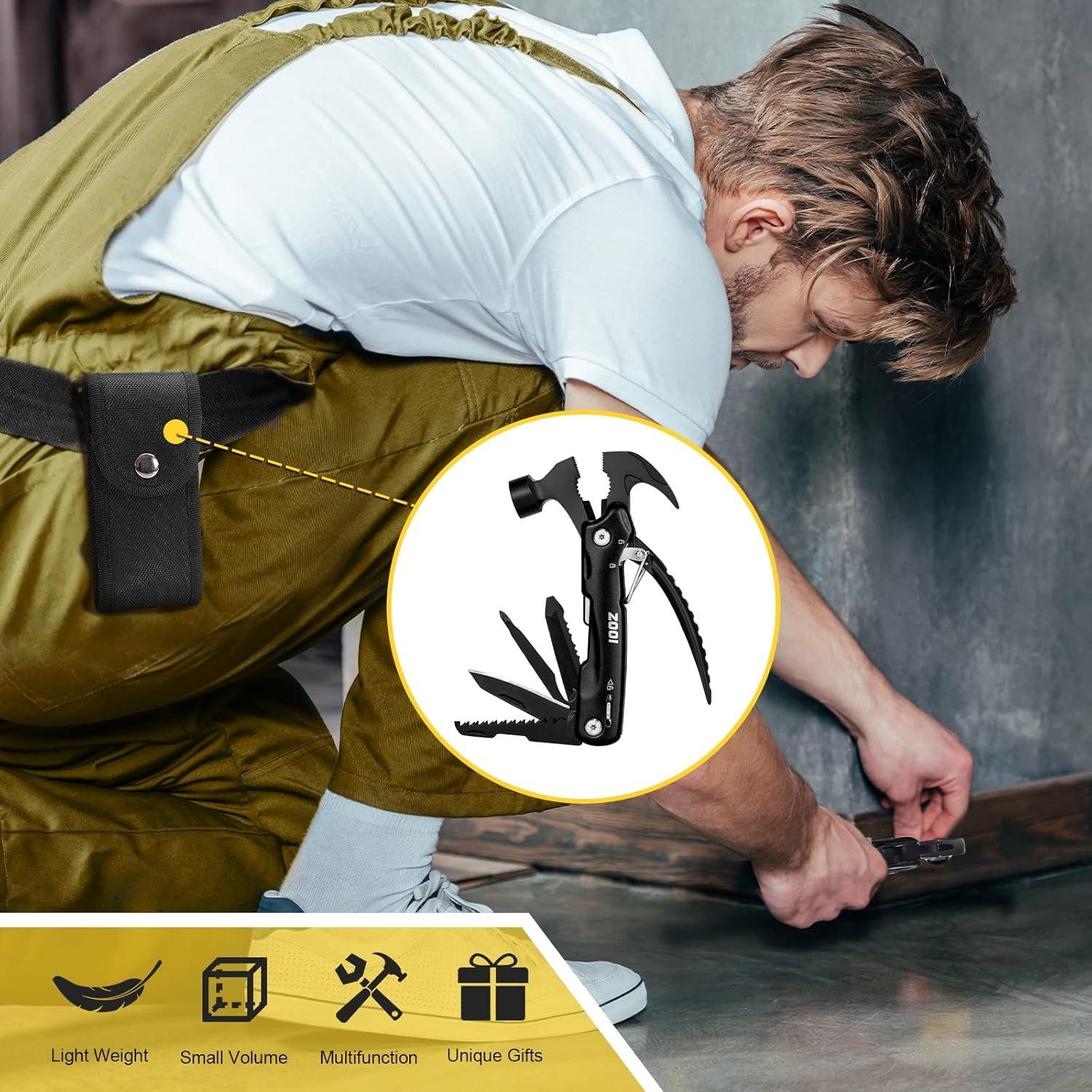 Multitool ZOOI 12-in-1 Camping Zubehör Männer Geburtstag Weihnachtsgeschenk