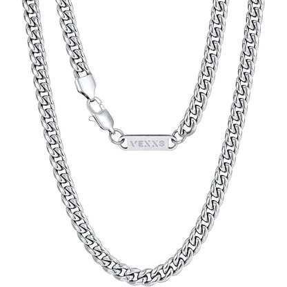 Herren Panzerkette 18K Gold beschichtet, 6mm, 46cm