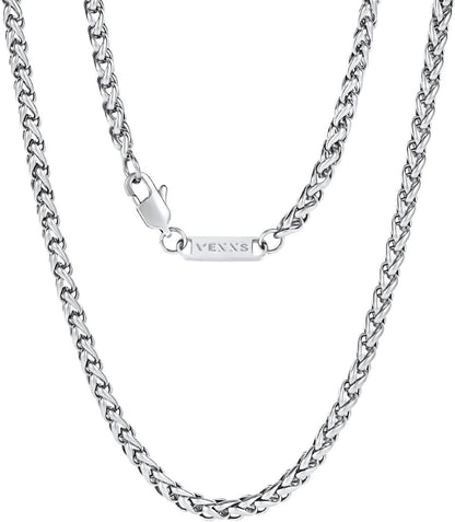 VEXXS Herren Panzerkette 18K Vergoldet Cuban Link Chain 3/4mm