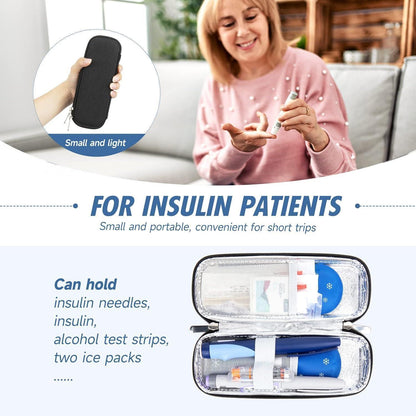 Insulin Kühltasche mit Kühlakkus – Diabetes Reisebox