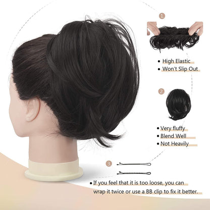 Haarteil Hair Extensions Pferdeschwanzverlängerung synthetisch 20cm