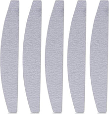 Professionelle Doppelseitige Nagelfeilen 100/180, 5er Set in Grau