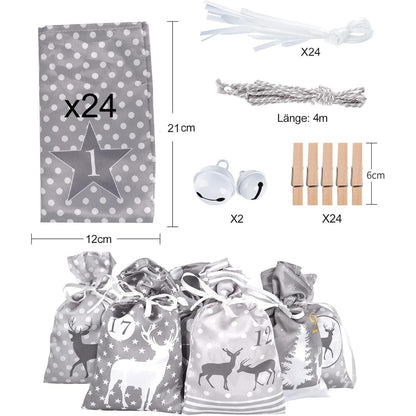Adventskalender zum Befüllen Groß mit 24