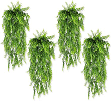 Künstliche Hängepflanzen 8er Set Farne Balkon Garten Deko