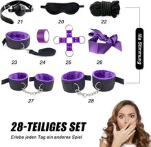 BDSM Fesseln Set 28-teilig Handschellen Bett Sexspielzeug179
