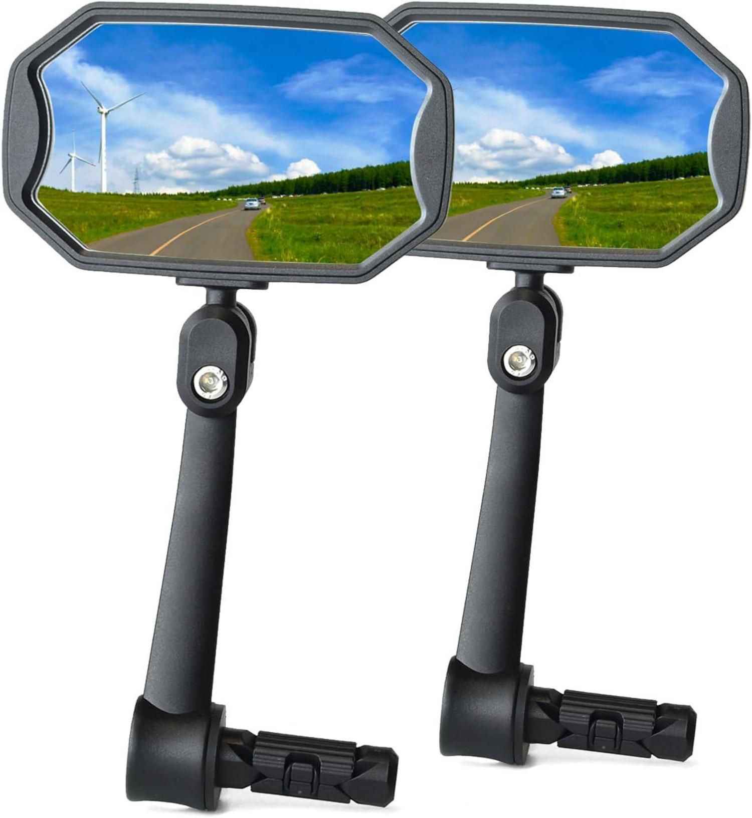 Fahrradspiegel BriskMore Bar End HD Konvexe Glaslinse sicherer