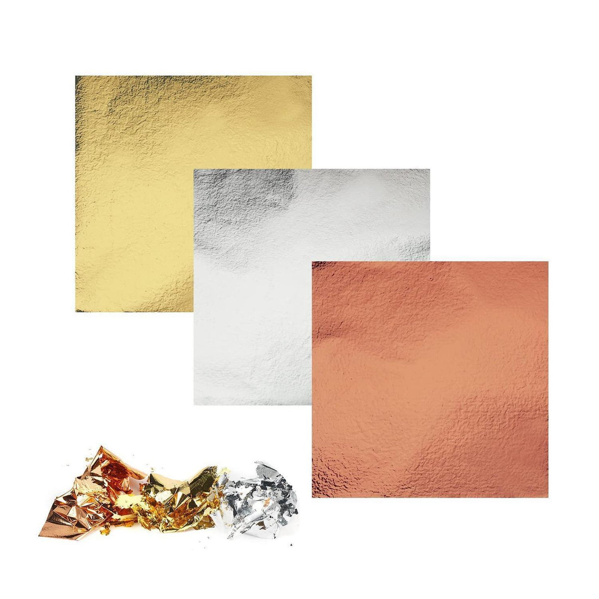 120 Blatt Imitation Blattgold – 3 Farben zum Basteln & Dekorieren