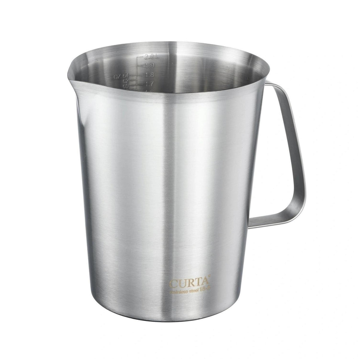 Edelstahl Messbecher 2000ml mit Ausguss – Präzise & Langlebig