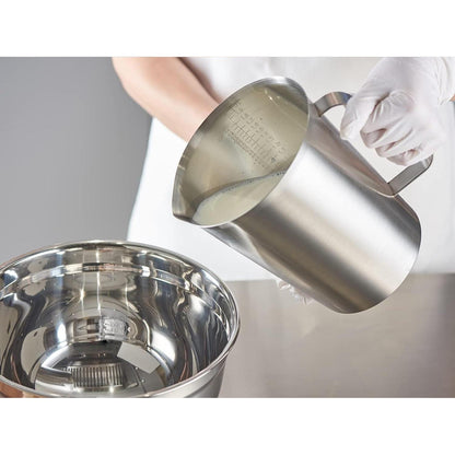 Edelstahl Messbecher 2000ml mit Ausguss – Präzise & Langlebig