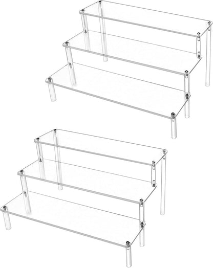Acryl Display Ständer Transparent 3-Stufig Figuren Schmuck Cupcake